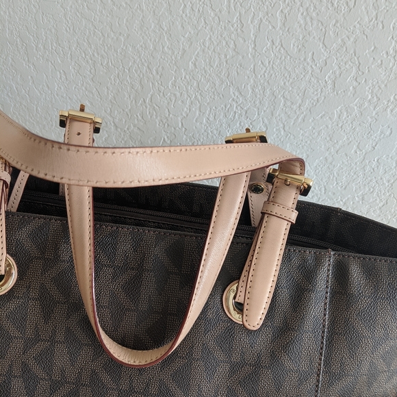 Michael Kors Brown Logo Tote - Picture 6 of 8